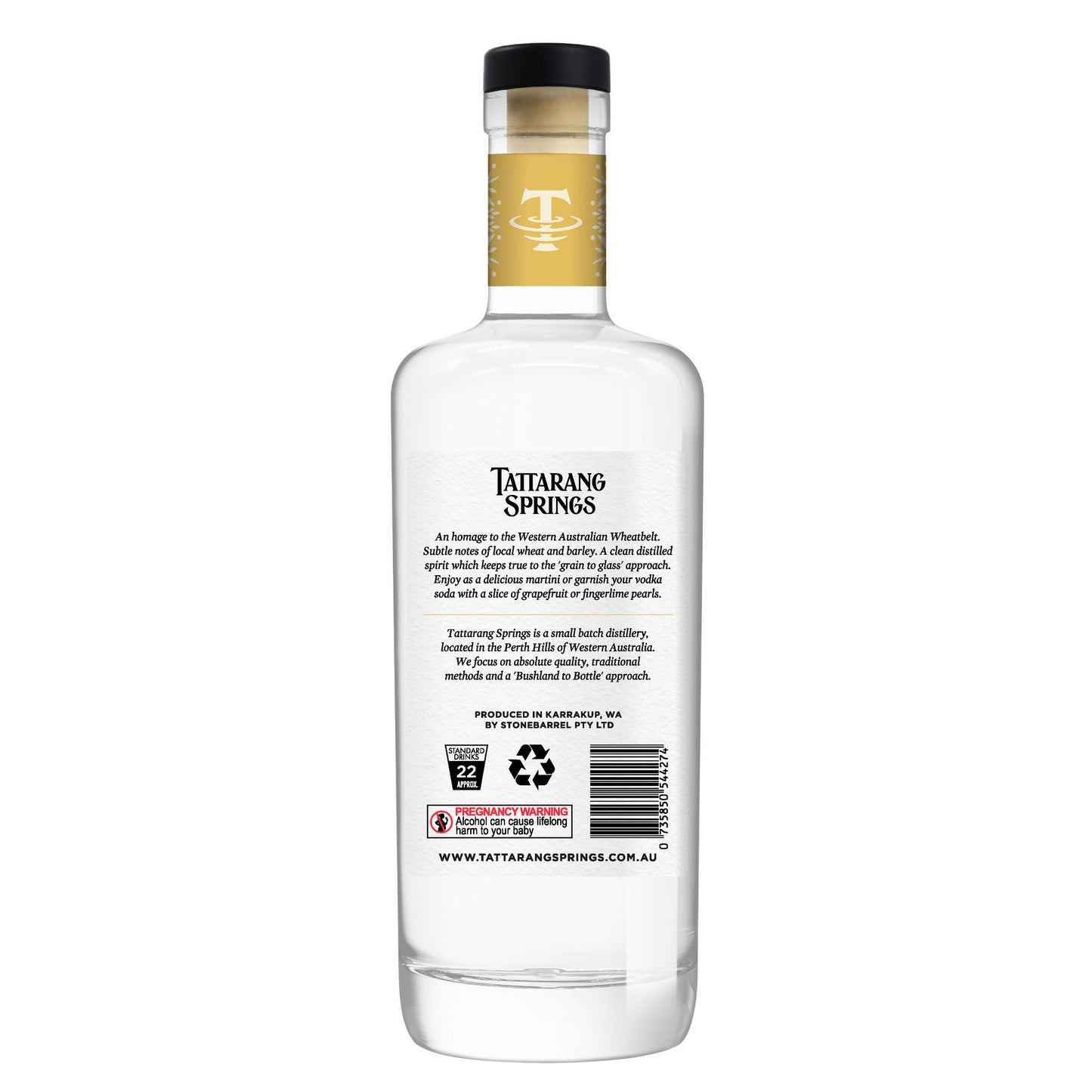 TATTARANG SPRINGS AUSTRALIAN VODKA 700ML