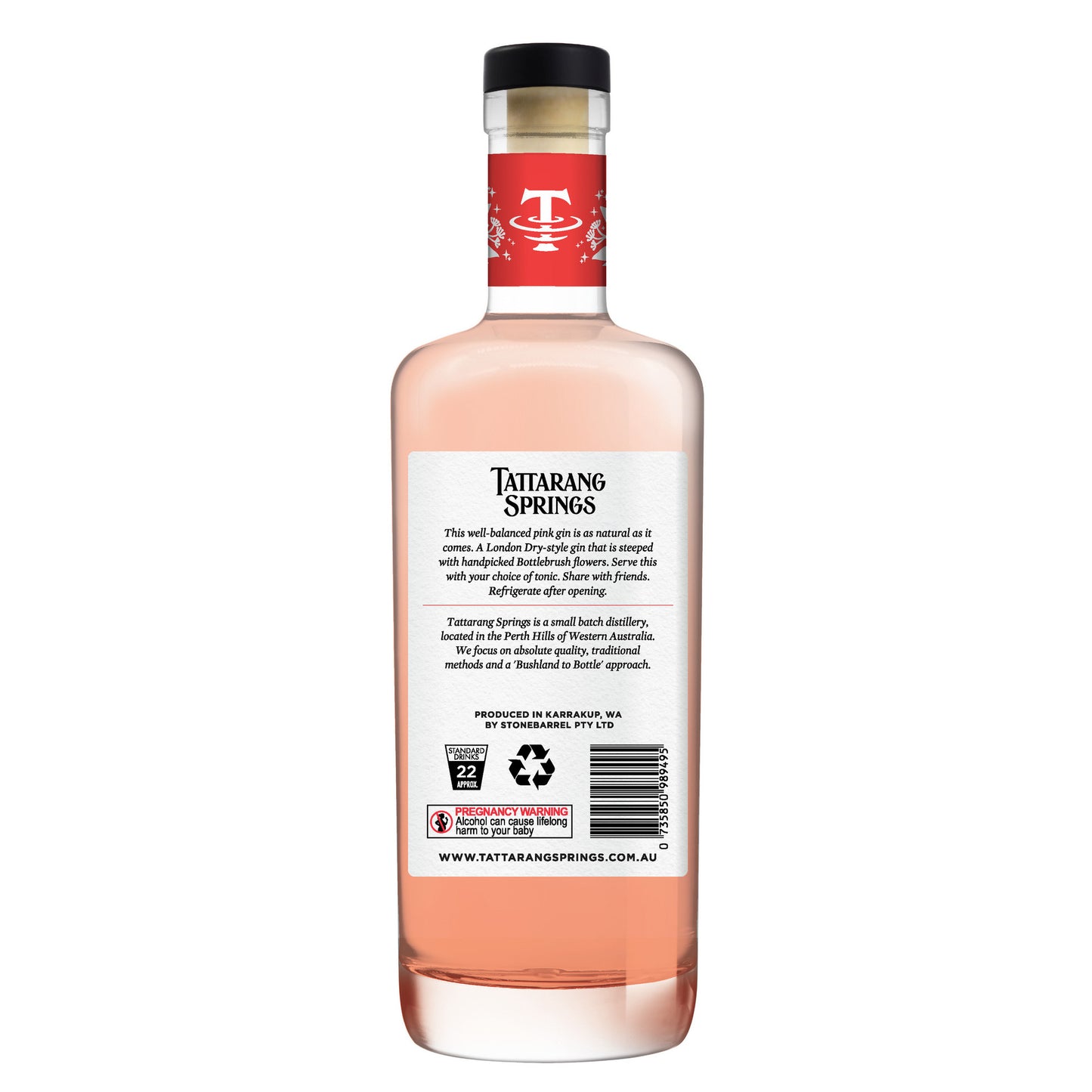 TATTARANG SPRINGS BOTTLE BLUSH GIN 700ML