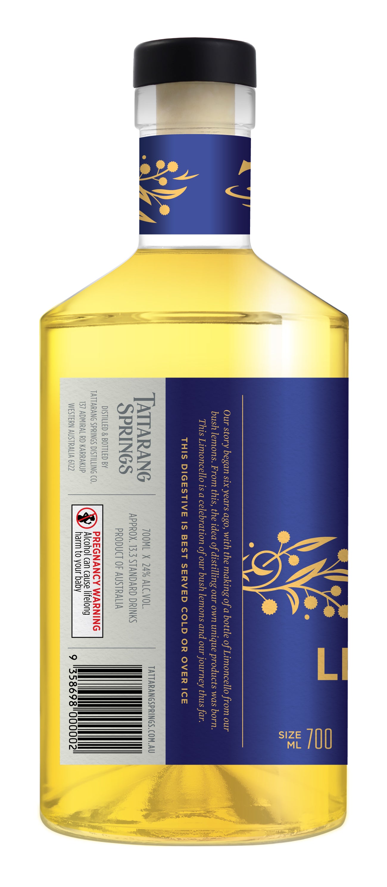 TATTARANG SPRINGS LIMONCELLO 700ML